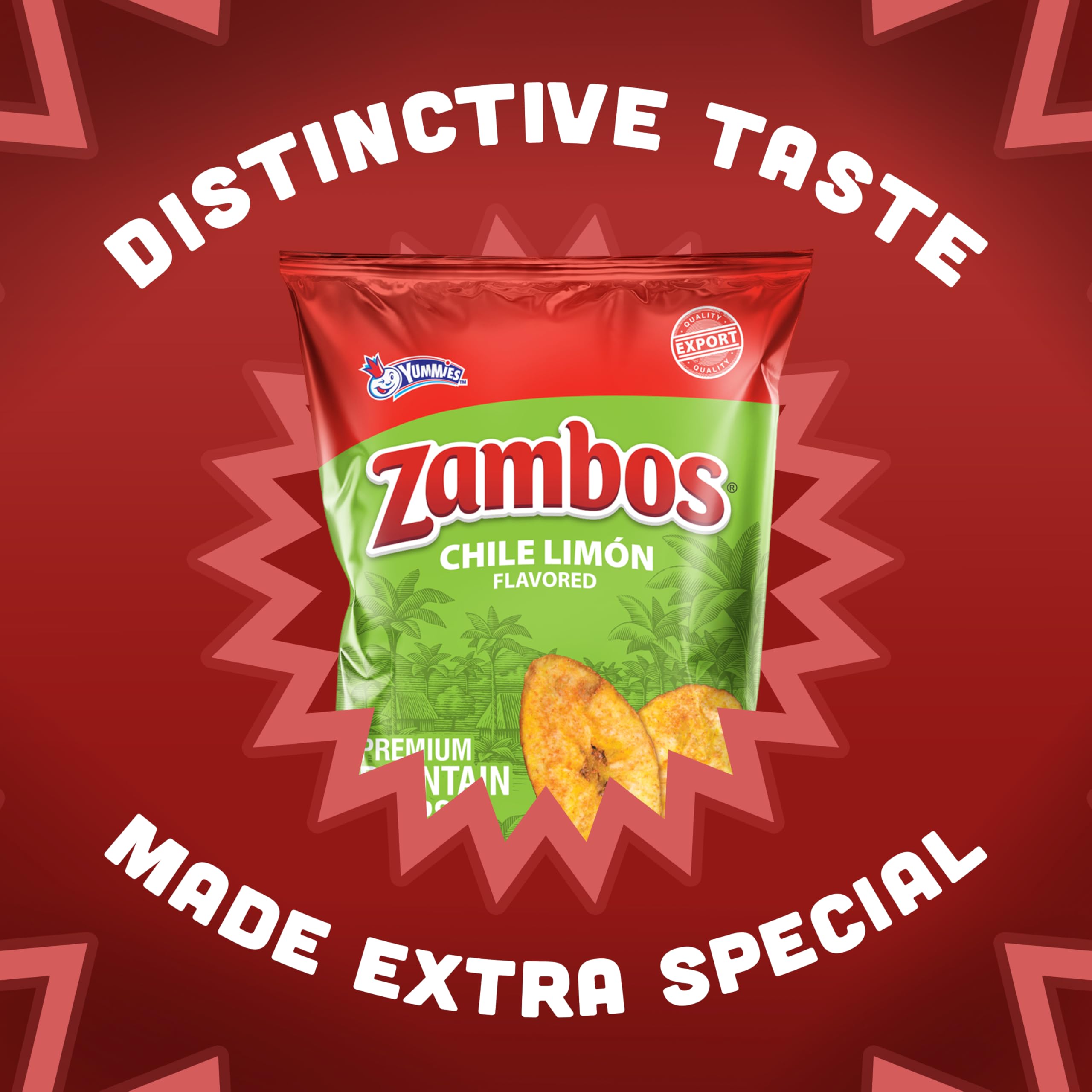 Amazon.com: Zambos Chile Limón Plantain Chips, 2.47 oz – Crunchy